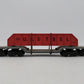 Lionel 6418 Vintage O 4 Truck Die-Cast Machinery Car with Pinkish Red Girders VG