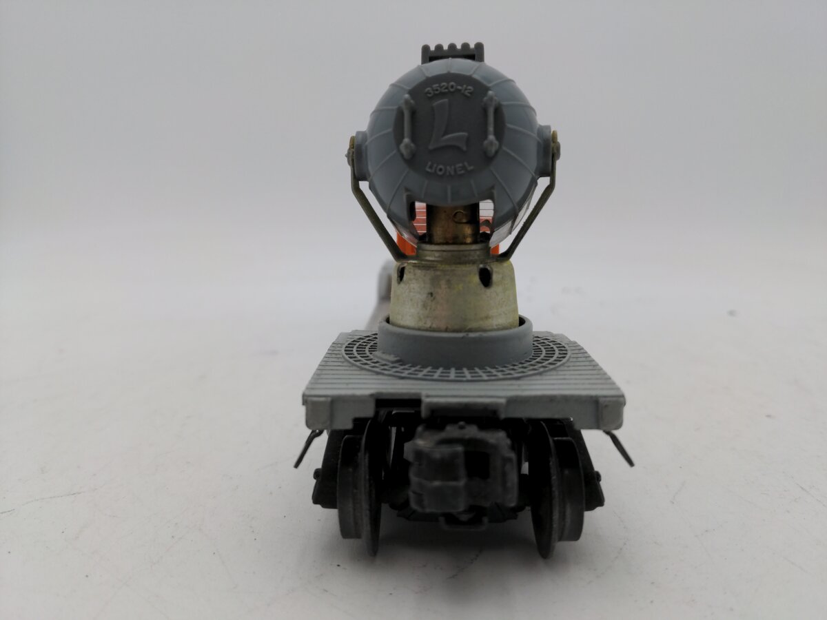 Lionel 3520 Vintage O Lionel Lines Rotating Operating Searchlight Car VG