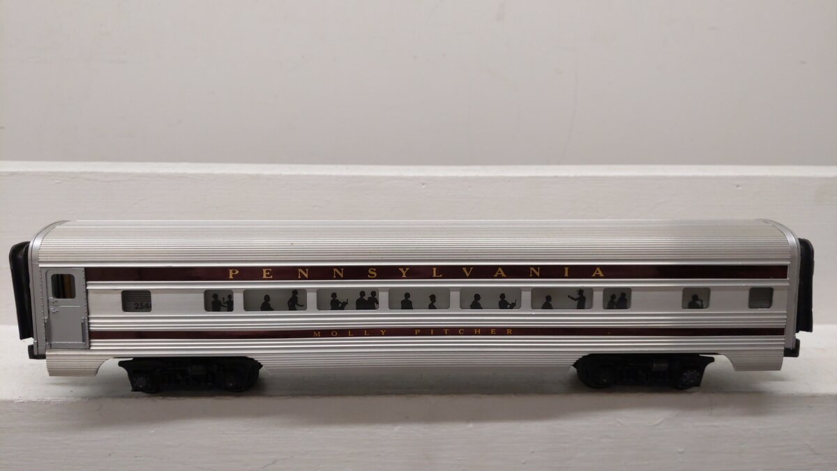 Lionel 2544 Vintage O Pennsylvania Molly Pitcher Aluminum Pullman Car VG/Box