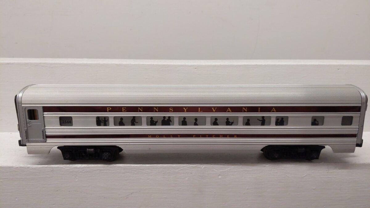 Lionel 2544 Vintage O Pennsylvania Molly Pitcher Aluminum Pullman Car VG/Box