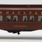 Williams 2623 O Gauge Custom Pennsylvania "Reading" Passenger Car EX