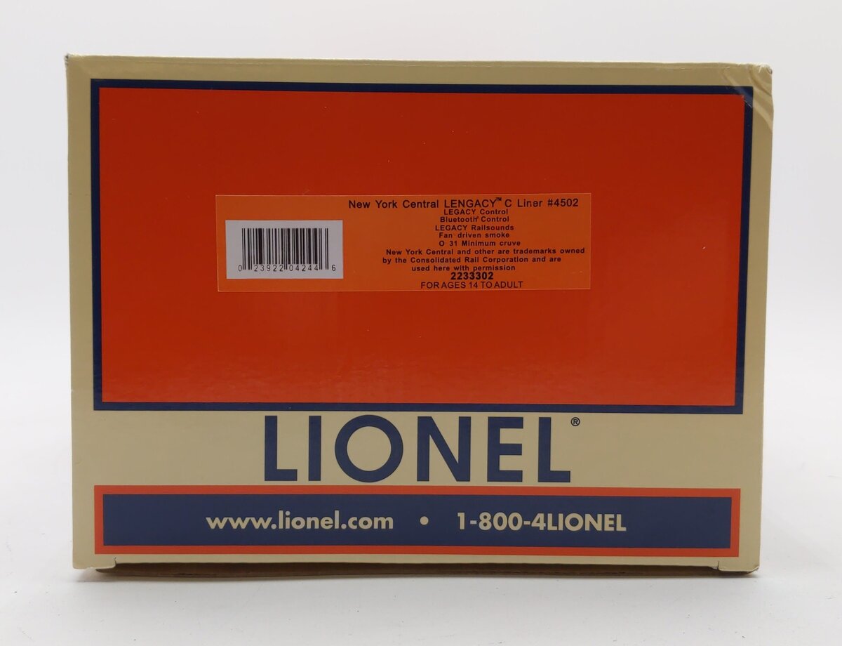 Lionel 2233302 O BTO New York Central Legacy C-Liner Diesel Locomotive #4502