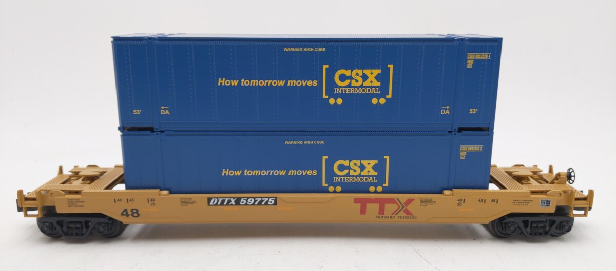 MTH 30-76716 O CSX Husky Stack Car #59775