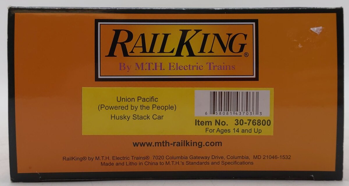 MTH 30-76800 O Union Pacific Husky Stack Car #542150