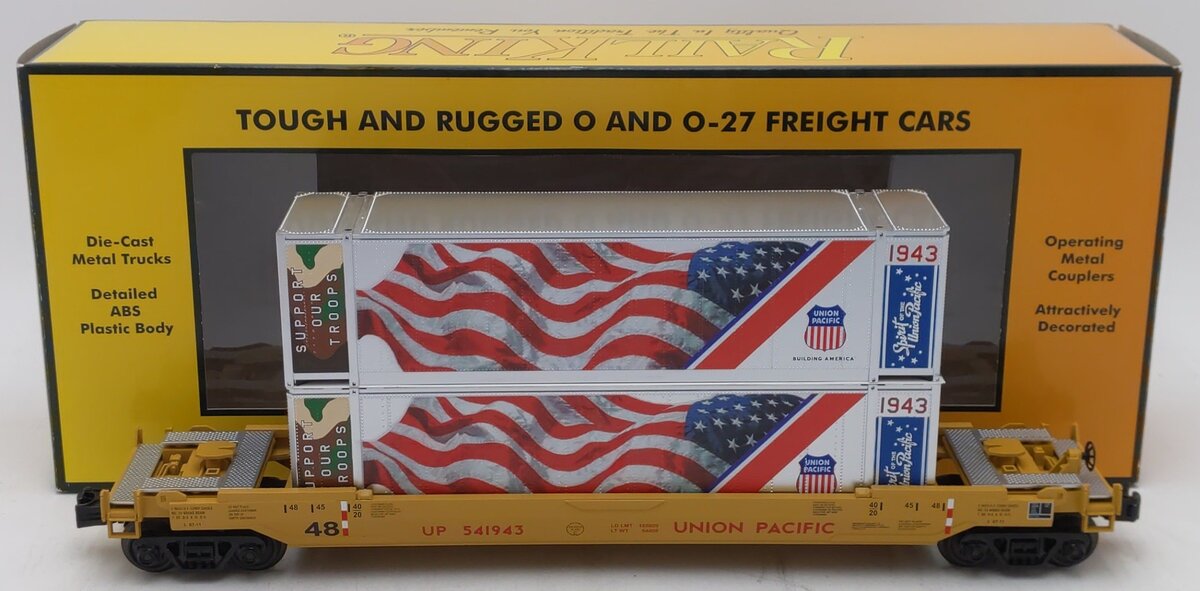 MTH 30-76800 O Union Pacific Husky Stack Car #542150