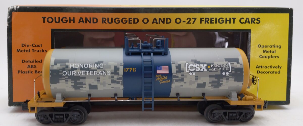 MTH 30-73583 O CSX Veterans RailKing Modern Tank Car #1776