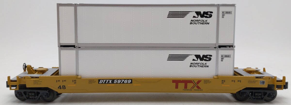 MTH 30-76467 O Norfolk Southern Husky Stack Car