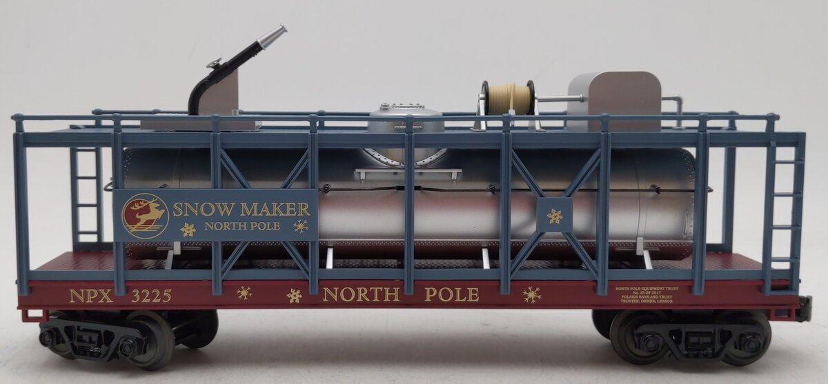 MTH 30-79543 O North Pole Snow Maker Fire Car #3225 LN/Box