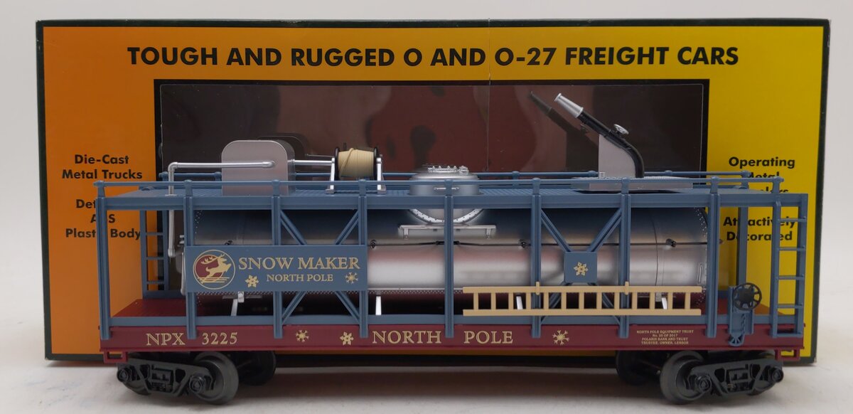 MTH 30-79543 O North Pole Snow Maker Fire Car #3225 LN/Box