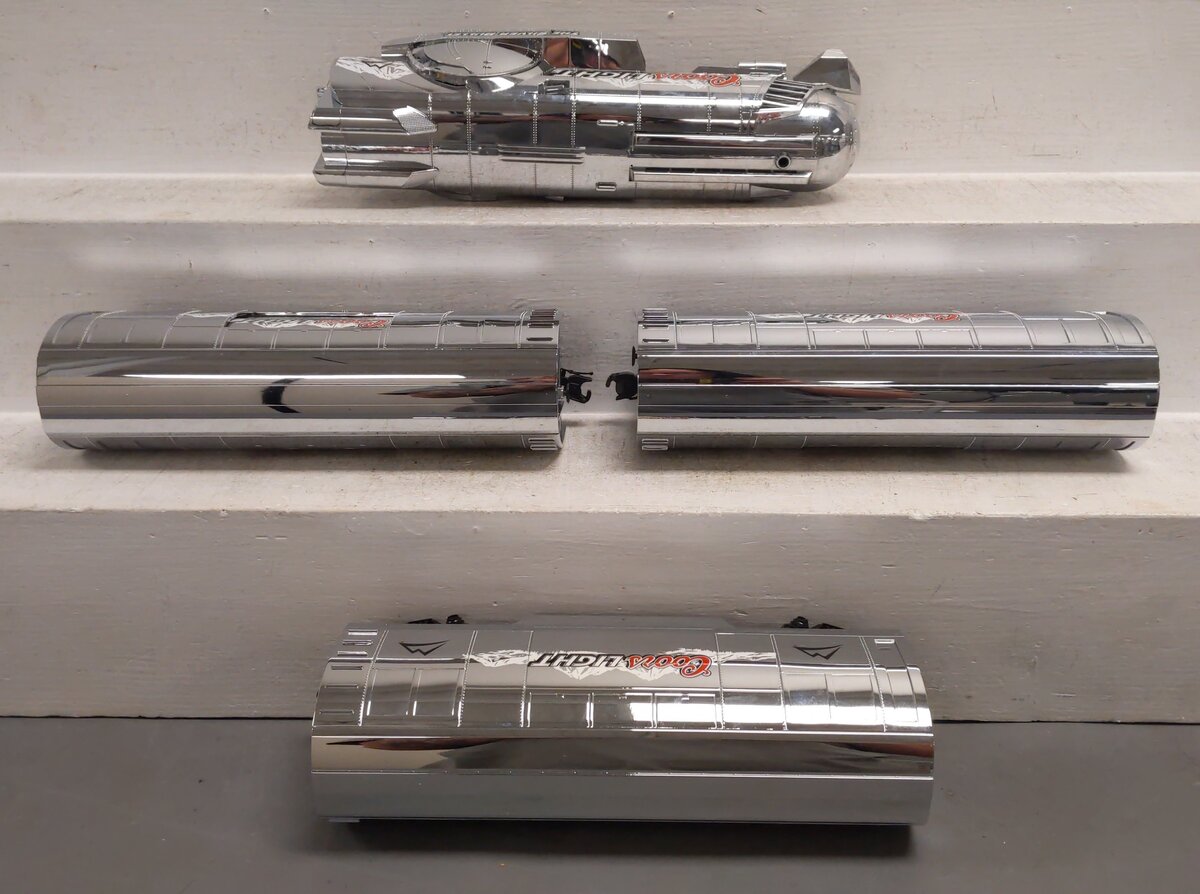 MTH 30-1433-1 O Gauge Coors Light Silver Bullet Steam Freight Train Set with PS2 EX/Box