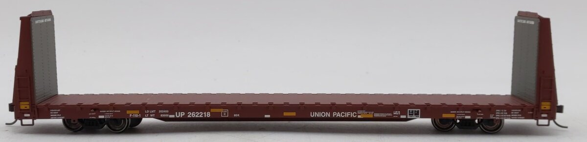 Atlas 20005082 HO Scale Union Pacific Bulkhead Flat Car #262218