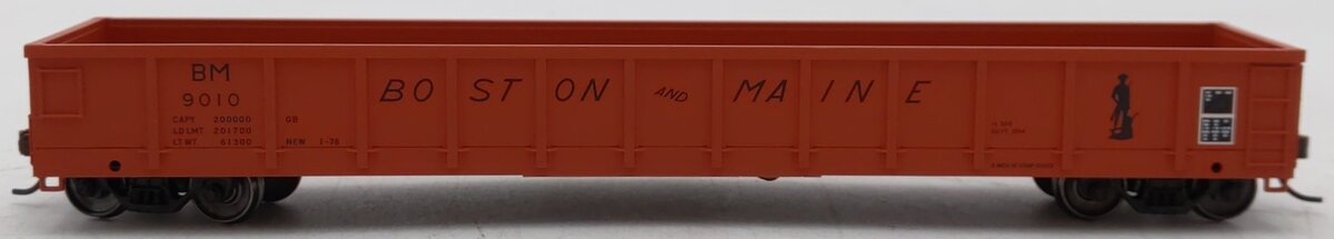 Atlas 20001919 HO Boston & Maine Evans 52’ Gondola (Orange/Black) #9010