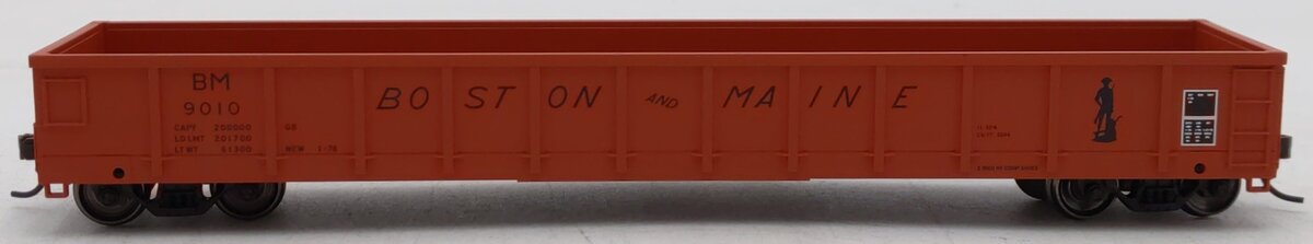 Atlas 20001919 HO Boston & Maine Evans 52’ Gondola (Orange/Black) #9010