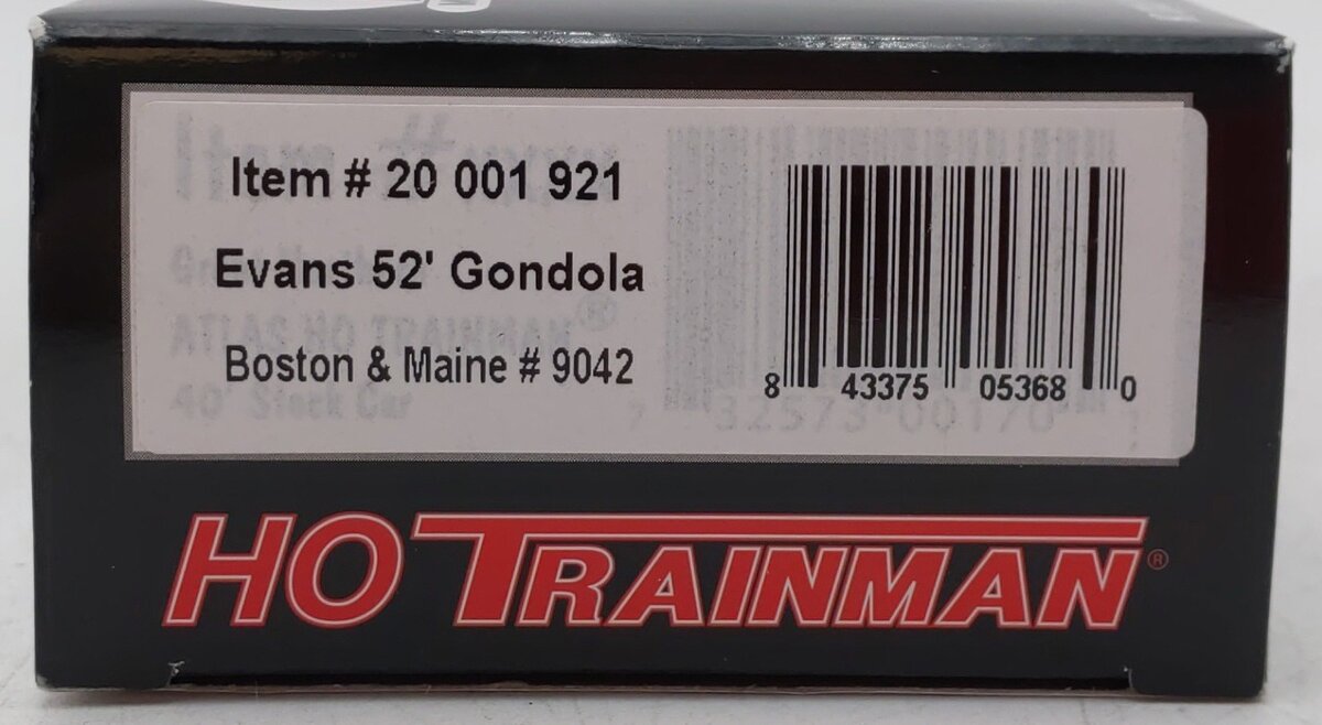 Atlas 20001921 HO Boston & Maine Evans 52’ Gondola (Orange/Black) #9042