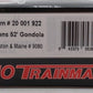Atlas 20001922 HO Boston & Maine Evans 52’ Gondola (Orange/Black) #9080