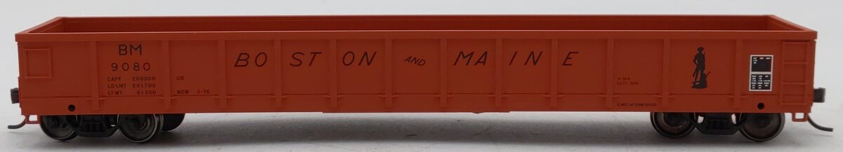 Atlas 20001922 HO Boston & Maine Evans 52’ Gondola (Orange/Black) #9080