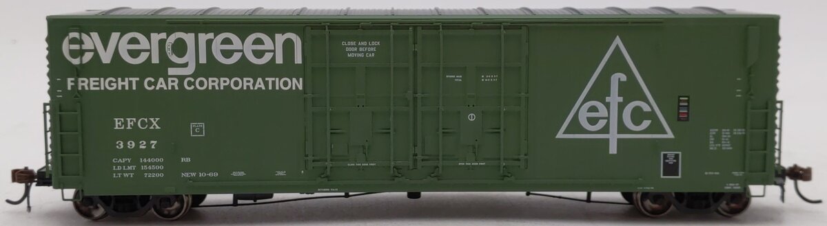 Athearn G87971 HO Evergreen 50' PC&F Box/8' & 8' YSD Plug #3927
