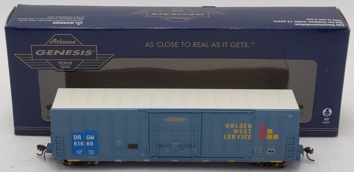 Athearn G26659 HO GWS/D&RGW 50' PC&F Boxcar w/ 10'6" Door #61689