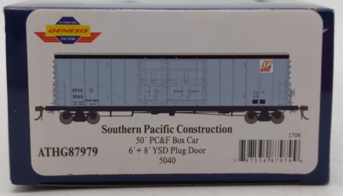 Athearn G87979 HO SPCX 50' PC&F Boxcar w/6' + 8' YSD Plug Door #5040