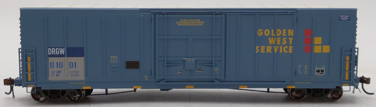 Athearn G26660 HO GWS/D&RGW 50' PC&F Boxcar w/ 10'6