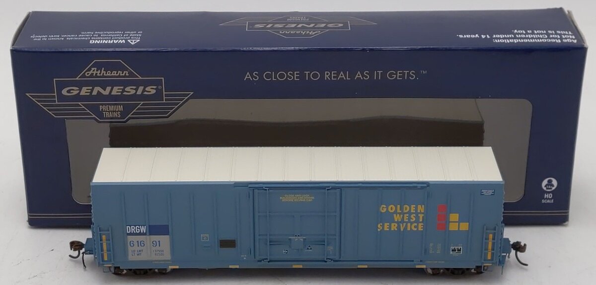 Athearn G26660 HO GWS/D&RGW 50' PC&F Boxcar w/ 10'6" Door #61691