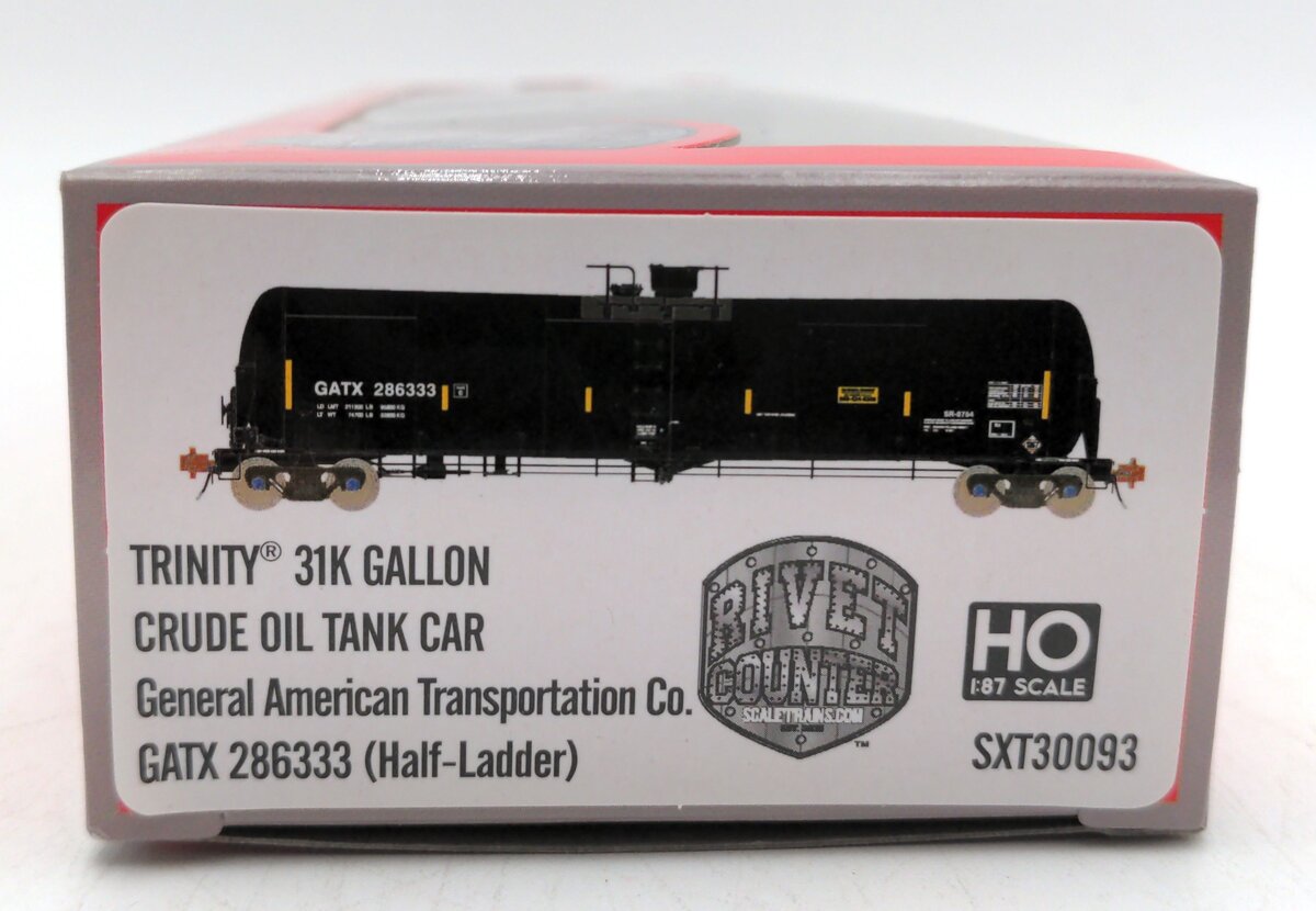 Scale Trains SXT30093 HO GATX Trinity Rail 31,000 Crude Oil Tank Car #286333