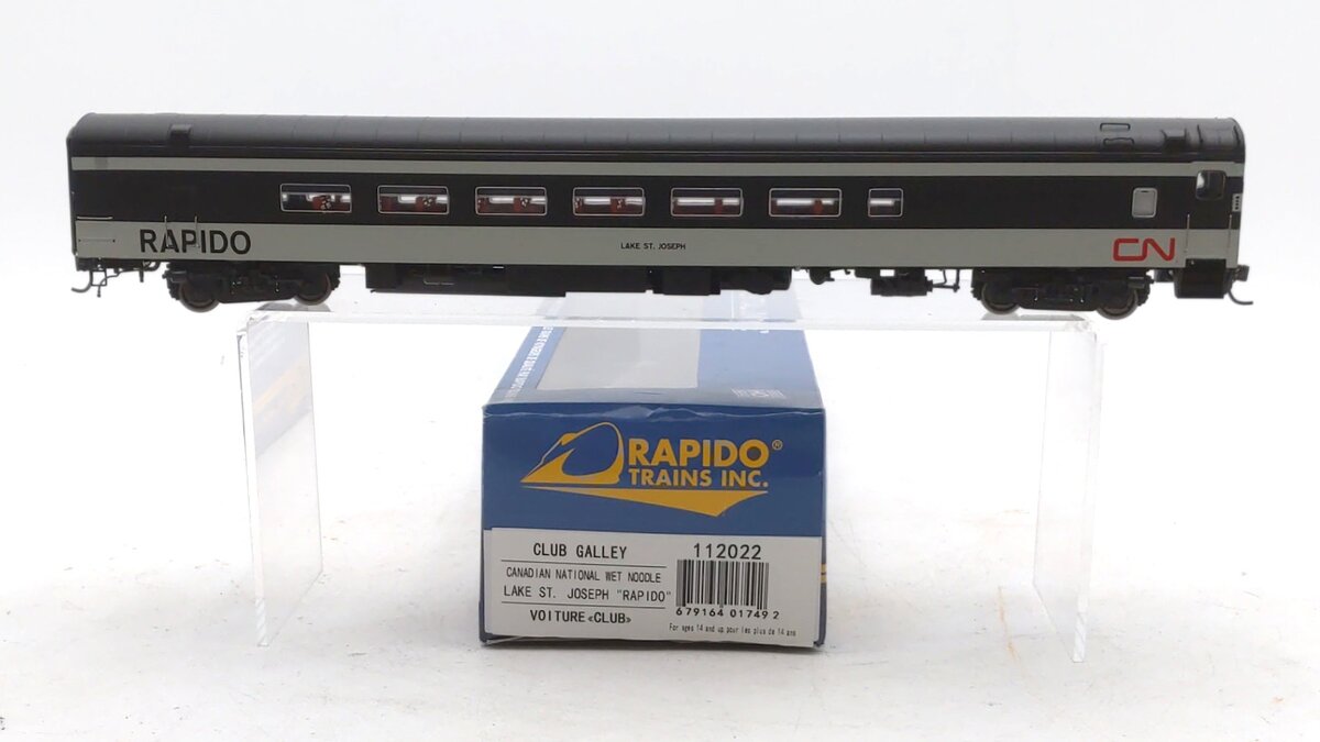 Rapido Trains 112022 HO Canadian National "Lake St Joseph" Club Galley w/ Lights
