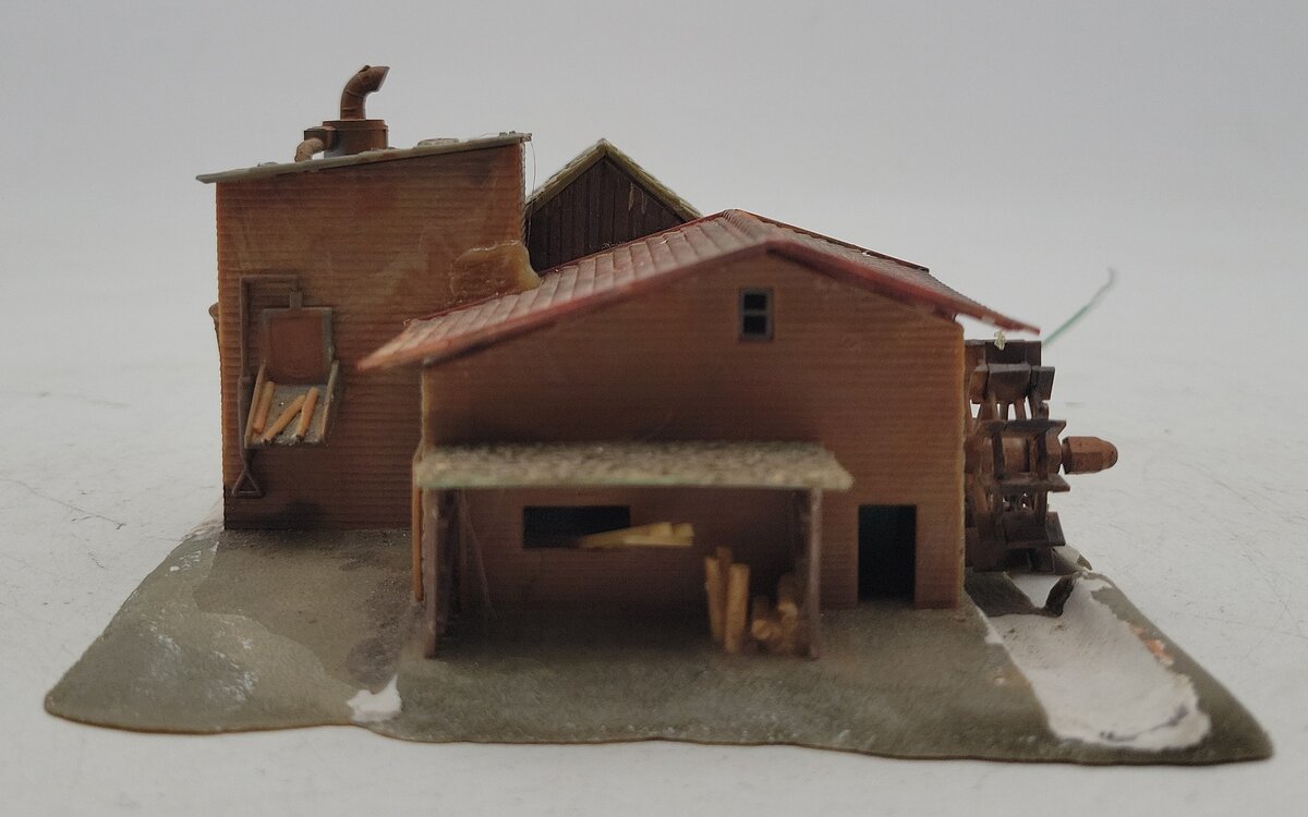 Faller 2251 N Scale Sawmill Building-Weathered