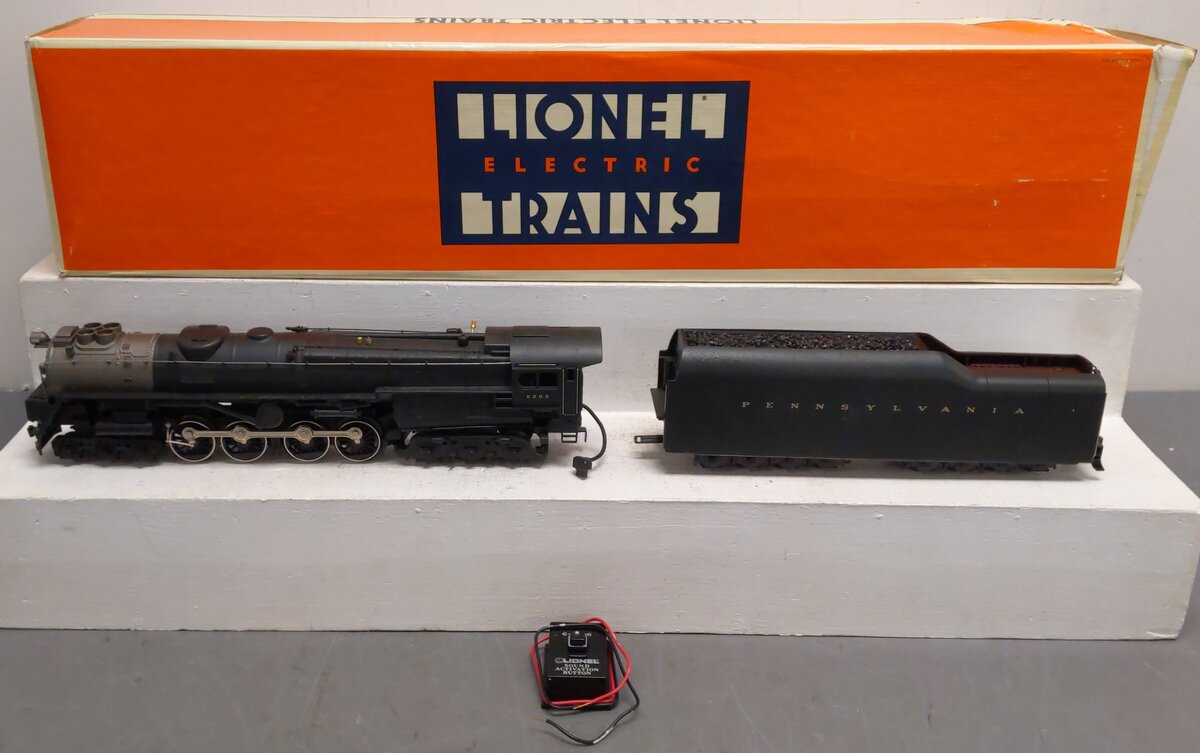 Lionel 6-18010 O PRR 6-8-6 Turbine Steam Locomotive & Tender with RS #6200 EX/Box