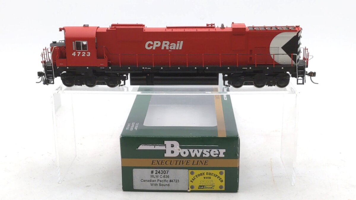 Bowser 24307 HO Canadian Pacific MLW C636 Diesel Locomotive with Sound #4723