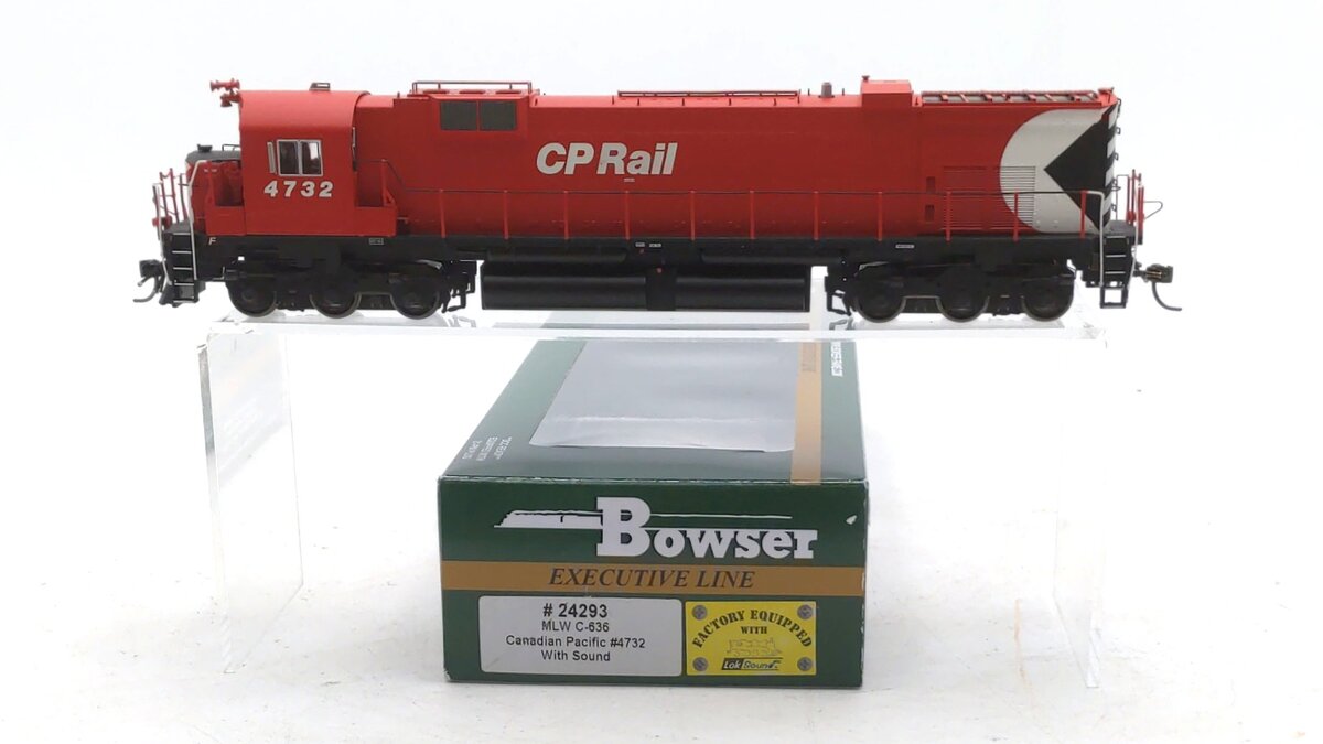 Bowser 24293 HO Canadian Pacific MLW C-636 Diesel Locomotive with Sound #4732