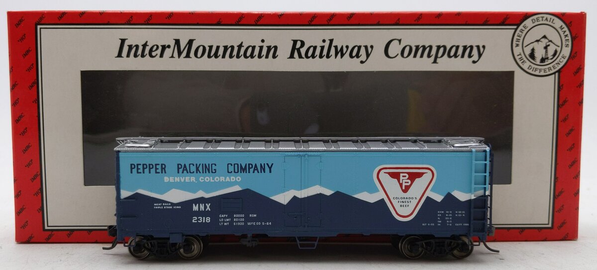 InterMountain 45538-18 HO Pepper Packing Co. Refrigerator Car #2318 LN/Box