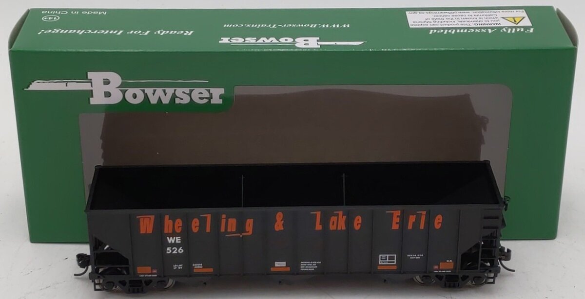 Bowser 42902 HO Scale Wheeling & Lake Erie Hopper #527