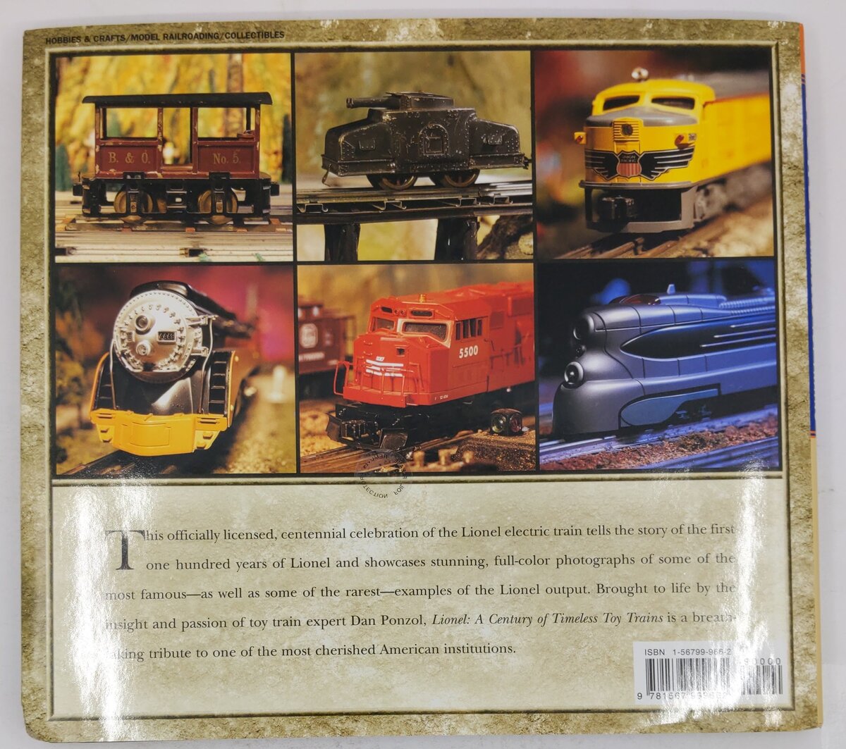 Lionel: A Century of Timeless Toy Trains Hardcover Book By Dan Ponzol EX