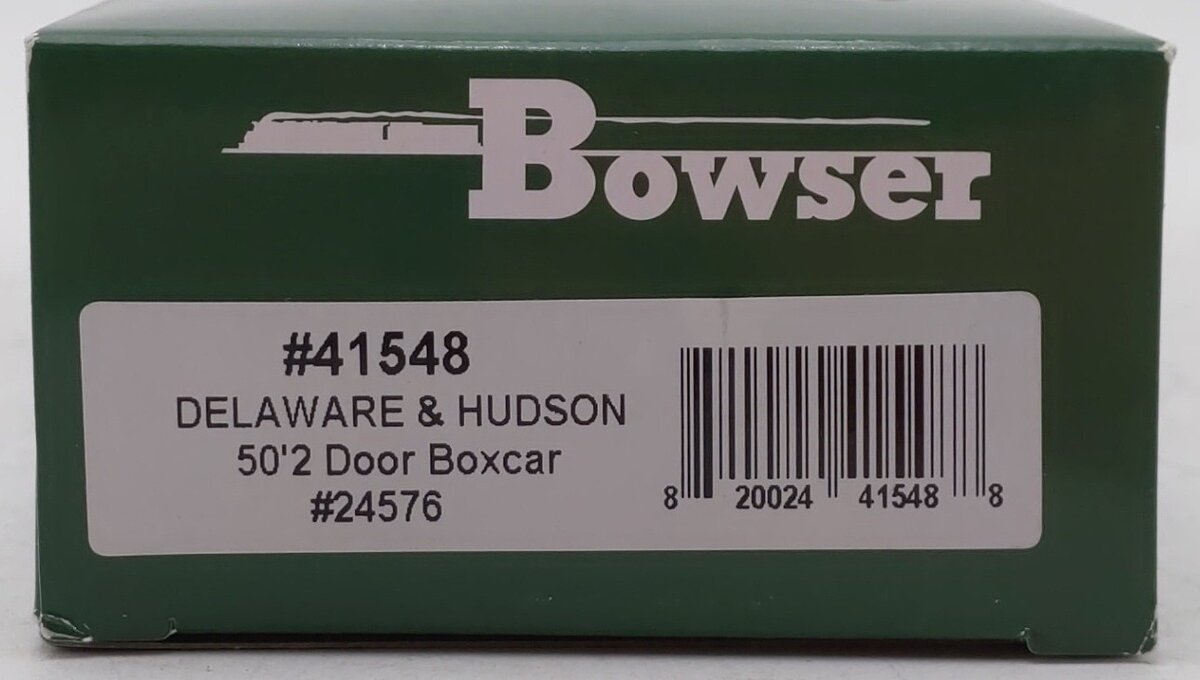 Bowser 41548 HO Scale Delaware & Hudson The Bridge Line Boxcar #24576