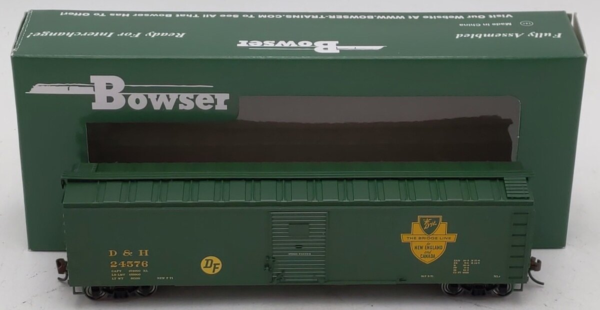 Bowser 41548 HO Scale Delaware & Hudson The Bridge Line Boxcar #24576