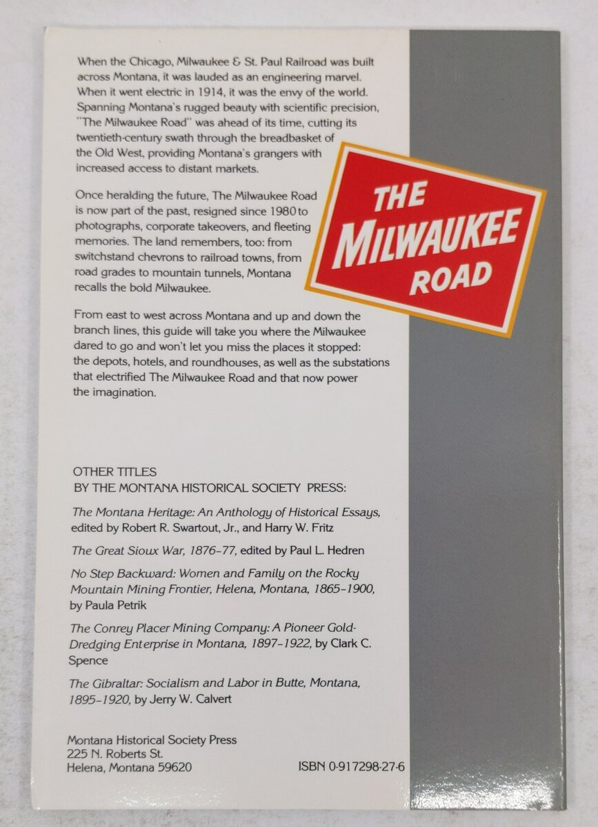 Guide to the Milwaukee Road in Montana Paperback Book By Steve McCarter EX