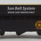 Bowser 2-5975 HO Sun Belt System 70-Ton Offset Side Wood Chip Hopper RTR #44345