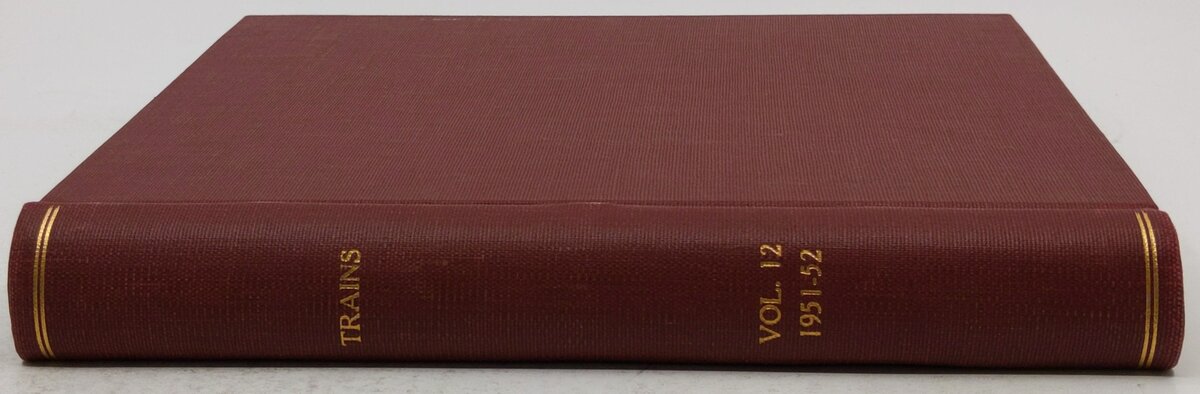 trains volume 12 1951-52 Hardcover Book VG