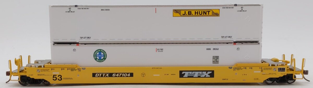 Rapido Trains 401012 HO Scale TTX Corporation Gunderson Stack Car #647104