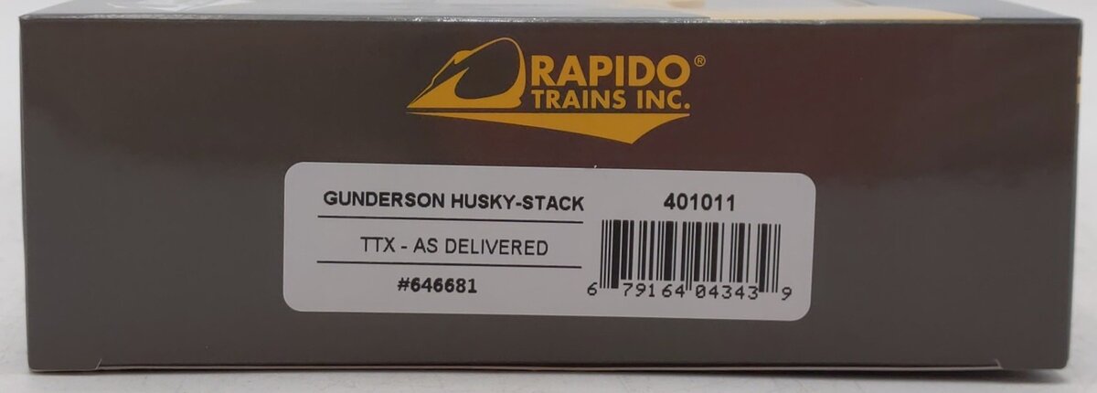 Rapido Trains 401011 HO Scale TTX Corporation Gunderson Husky-Stack #646681