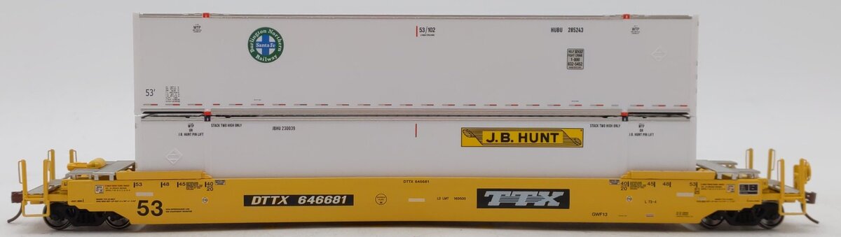 Rapido Trains 401011 HO Scale TTX Corporation Gunderson Husky-Stack #646681
