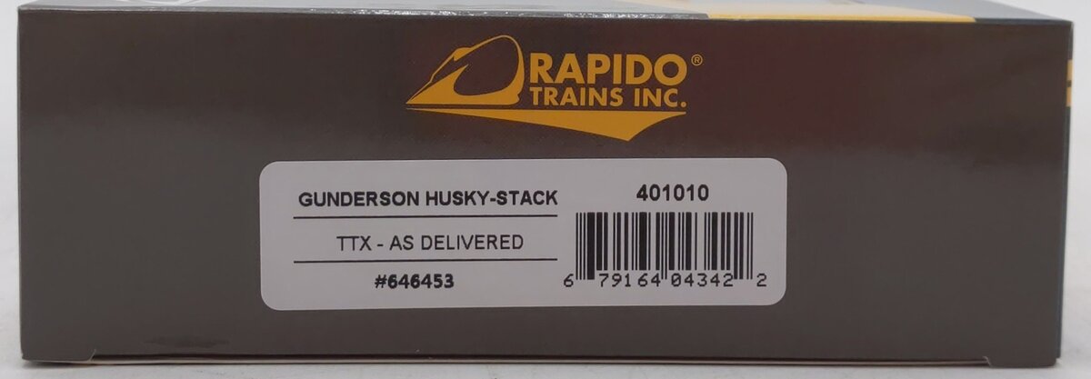 Rapido Trains 401010 HO TTX 53' Gunderson Husky Stack #646453