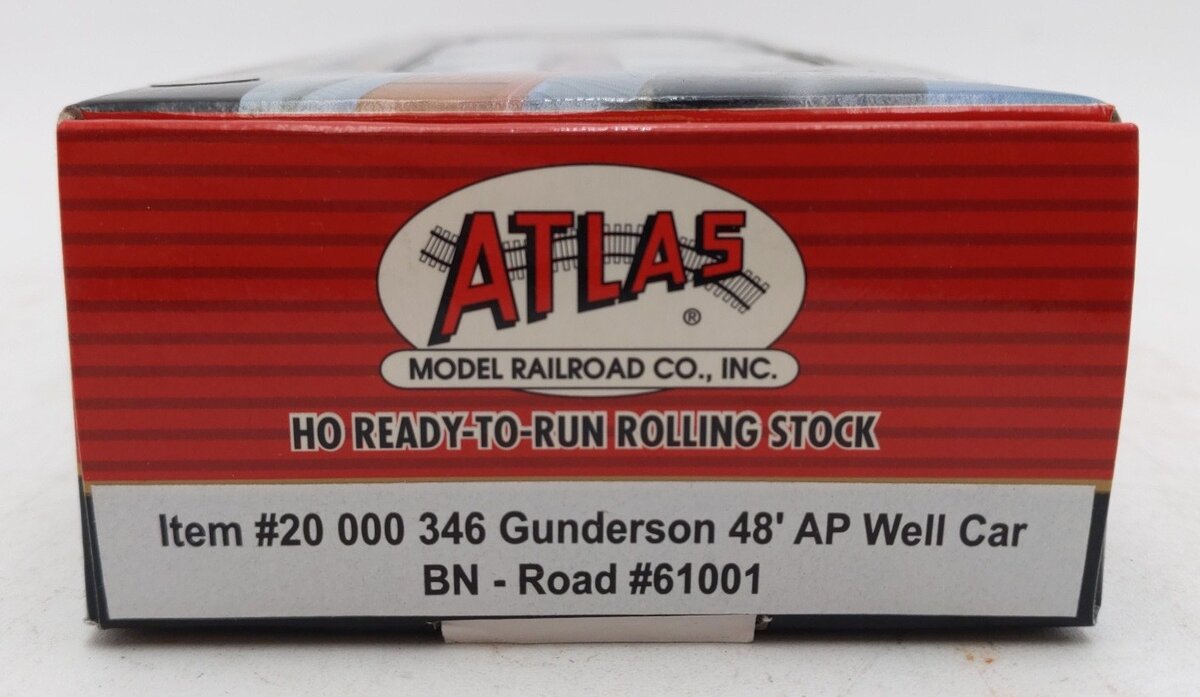 Atlas 20000346 HO Scale Burlington Northern 48' Well Car #61001