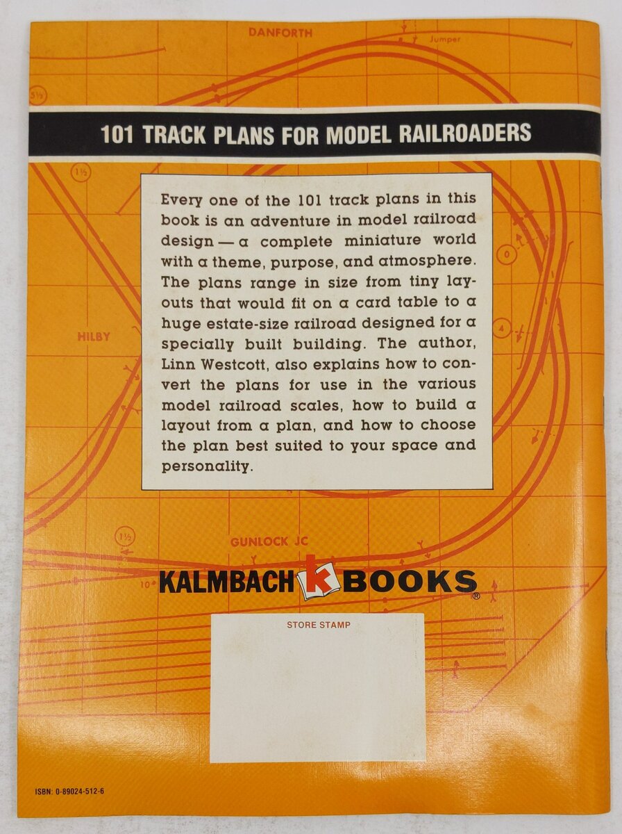 101 Track Plans for Model Railroaders Paperback Book By Linn Westcott VG