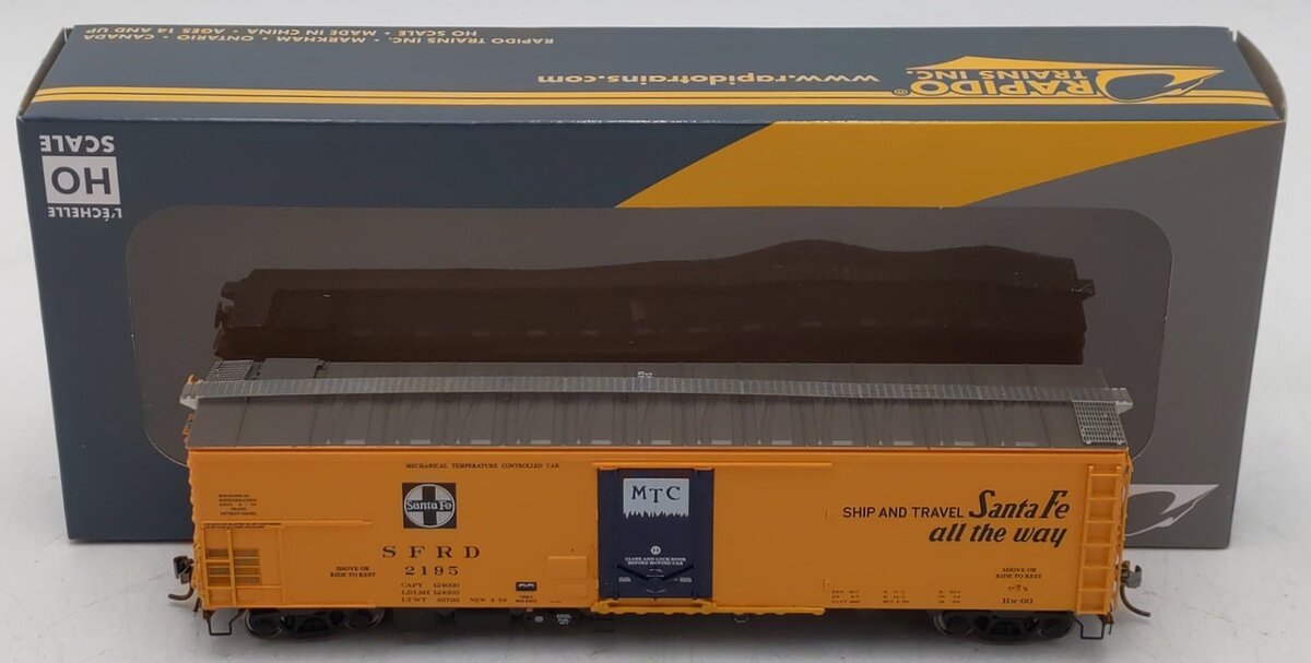 Rapido Trains 156007A HO SF Chief Slogan RR-60 Mechanical Reefer #2195