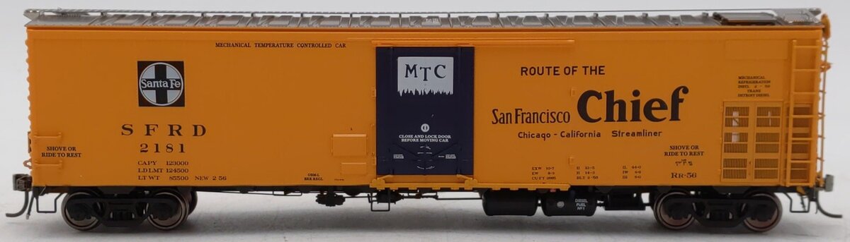 Rapido Trains 156002A HO SF San Francisco Chief Slogan RR-56 Mechanical Reefer