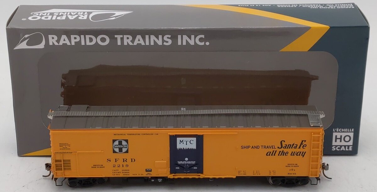 Rapido Trains 156009A HO SF Chief Slogan RR-61 Mechanical Reefer #2219