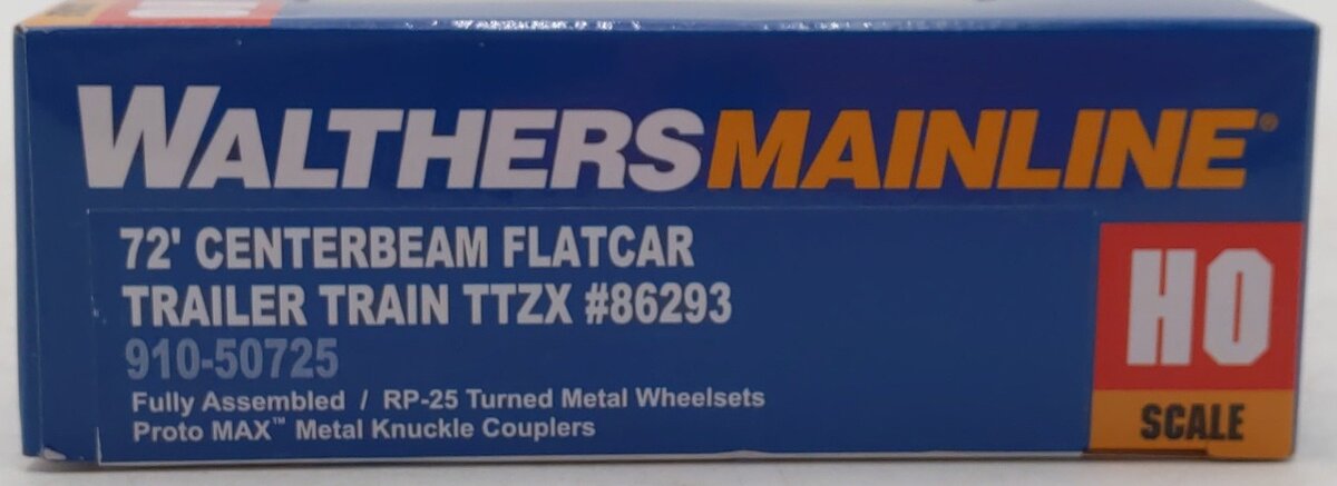 Walthers 910-50725 HO TTZX 72' Centerbeam Flatcar with Opera Windows RTR #86293