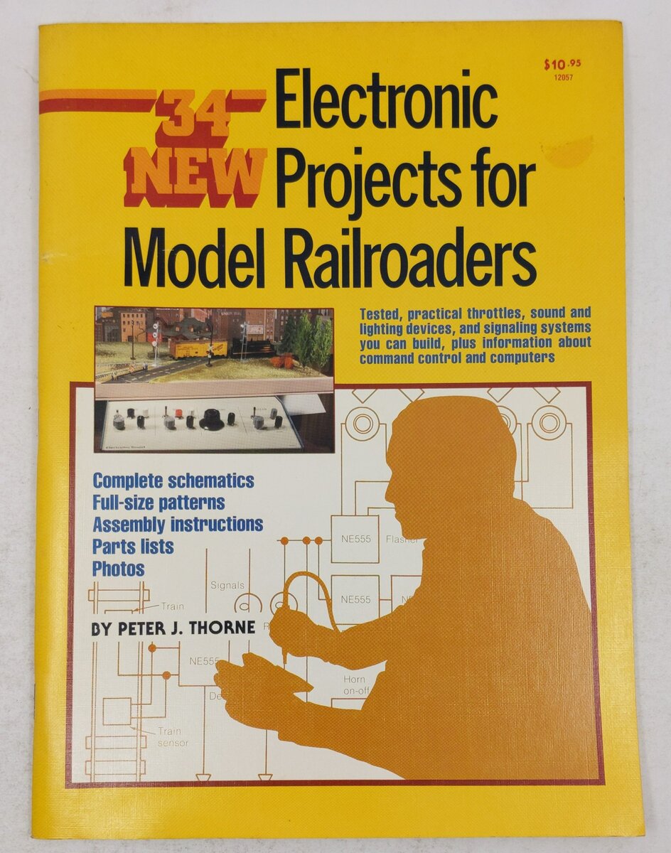 34 New Electronic Projects for Model Railroaders Paperback Book Peter J. Thorne VG